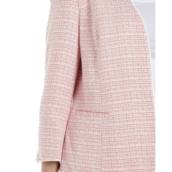 Kasper pink and white blazer in size 10 - Picture 4 of 6
